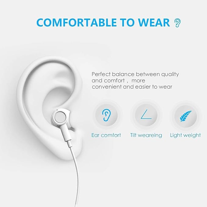 2 Packs USB C Headphones for iPhone 17/16/15 Earbuds with Microphone & Volume Control HiFi Stereo Type C Earphones for Galaxy S23/S22/S21/S20/Ultra Note 10/20, for iPad Pro Pixel 7/6/6a/ OnePlus 9