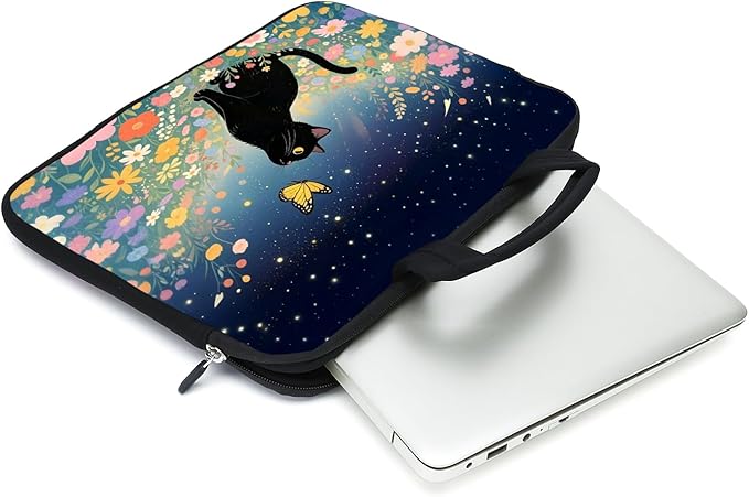 AMARY laptop sleeves 11.6" 12" Laptop Handle Bag Neoprene Notebook Carrying Pouch Chromebook Sleeves case (Cat-1)