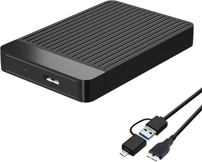 Portable External Hard Drive Ultra Slim 2.5'' USB 3.0 HDD Storage for Mac, PC, Laptop, PS4, Xbox one (750GB)