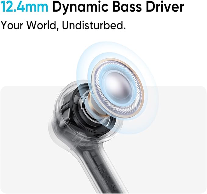 realme Buds T200x True Wireless Earbuds with 12.4mm Dynamic Bass Drivers, 25 dB ANC, Quad Mic, 45ms Latency, Upto 48 Hrs Playback, Fast Charge, IP55 Rated, BT 5.4 - (Blue)