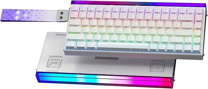 Aula Hero 84 HE - 75% Mechanical Gaming Keyboard, Hall Effect Magnetic Switches Keyboard, 8000Hz Polling Rate, RGB Neon Light Box, Hot-Swappable Side-Printed PBT Keycaps, Gamer Keyboards for PC/Mac