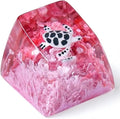 Sea Turtle Artisan Keycap Rose Red Ocean R1 SA Profile Custom Sea Creatures Keycaps 1U ESC Handmade Gaming Resin Key Cap Cherry MX Switch Compatible Mechanical Keyboard Turtle Lover Gift