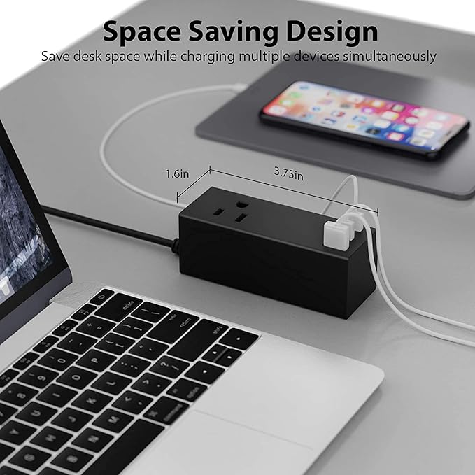 Ceptics 65W 3 Port PD 3.0 Ultra Compact Charger, USB C Wall Charger with GaN Tech, Quick Charge Adapter for MacBook, USB C Laptops, iPad, iPhone, Galaxy