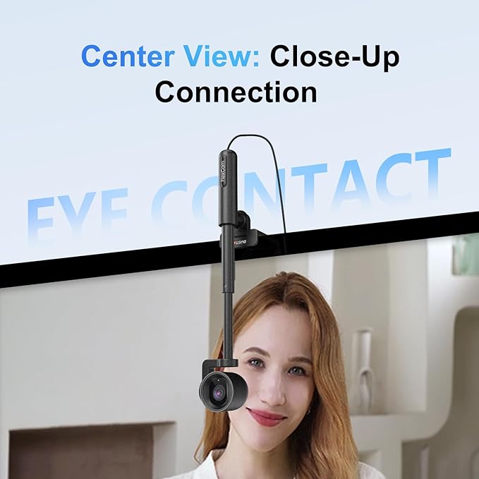 JOYUSING FlexCam10 4K Eye Contact Webcam for PC, 4 Modes in 1 Webcam with Microphone, PDAF Autofocus, 2 Noise-Cancelling Mics, 79° FOV, for Conference, Streaming, Facetime Zoom/Teams/Google Meet
