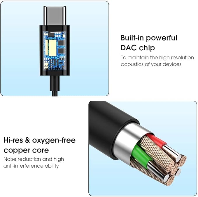 USB C Headphones Wired Type C Earphones for Samsung/Galaxy S26 S25 S24 Plus S23 S22 S21 S20 Ultra Magnetic Corded Earbuds for iPhone 15 Pro Max 16 16e 17 17e Air for Apple/Android Ear Buds Black