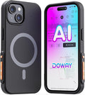 Yorlu AI Voice Recorder, AI Recorder Phone Case with Transcribe＆Summarize, AI Noise Cancellation, 80+ Language Translation with APP, 32GB Magnetic Note Voice Recorder for Calls, Meetings