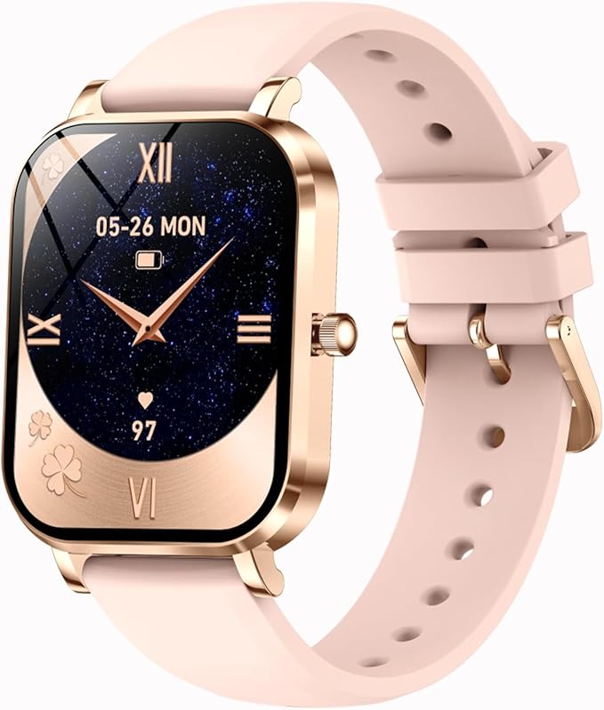 Smart Watches for Women Fitness Tracker for Women Fitness Watch with Heart Rate Monitor Sleep Monitoring Pedometer Calorie Voice Assistant for Android iOS