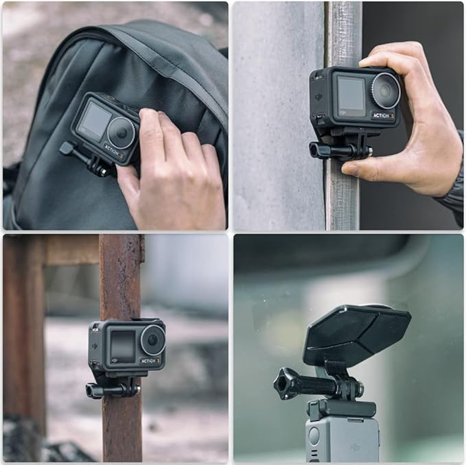Magnetic Neck Mount for Action Cameras, Quick Release Chest Mount with Strap, POV Vlogging Compatible with GoPro Hero 13 12 11 10 9 8 Black,DJI Osmo Action 6 5 pro/4/3/2 and More