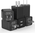 6Pack USB Wall Charger, iGENJUN 2.4A Phone Charger Dual USB Port Cube Power Plug Adapter Fast Wall Charger Block Compatible with iPhone 17/17 Pro/16/16 Pro, Samsung Galaxy, Pixel, LG, Android-Black