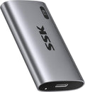 SSK 1TB SSD External Hard Drive, Portable SSD Up to 550MB/s Fast Solid State Drives, External Drive USB 3.2 Gen2 for iPhone 15/Pro, Windows, Mac, Android with LED Light, Trim, SMART Supported