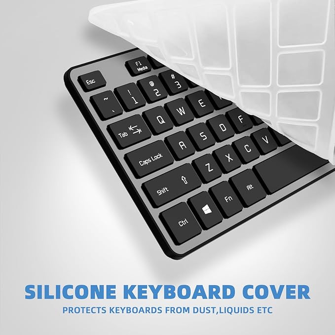 USB Wired Keyboard for Window,Comfortable Quiet Chocolate Keys, Durable Ultra-Slim Wired Computer Keyboard(QWERTY) for PC, Windows 11/10/8/7/XP/Vista KB1430