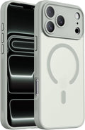 Symcele Designed for iPhone 17 Pro Max Case, Compatible with MagSafe, [Camera Protection] [15FT Military Drop Protection] Shockproof Translucent Matte Anti-Slip Phone Case, 6.9", Calke Green