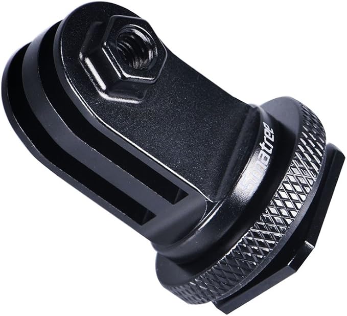 Smatree Full Aluminum Tripod Screw to DSLR Camera Flash Cold Shoe Mount Adapter Compatible for Gopro Hero 13/12/11/10/MAX/9/8/7/6/DJI OSMO Action 5 pro, Aluminum Shoe Mount Adapter