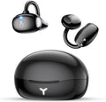 Clip on Earbuds Wireless, Lightweight Open Ear Earbud with Physical Button, Deep Bass Sound Bluetooth 6.0 Headphone Support Dual-Device, 60H Play Time, Ideal for Workout, Running, Subway