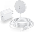 Magnetic Wireless Charger [Apple MFi Certified], 3.3FT 15W Fast Apple Mag-Safe Charger Pad with USB C Fast Charging Block Compatible with iPhone 17/Air/Pro/Pro Max/16/15/14/13/Plus/Pro/Pro Max,AirPods