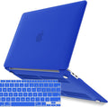 IBENZER Compatible with New MacBook Air 13 inch Case 2022 2021 2020 M1 A2337 A2179 A1932, Plastic Hard Shell Case with Keyboard Cover for Mac Retina Display with Touch ID, Royal Blue, MMA-T13RBL+1A