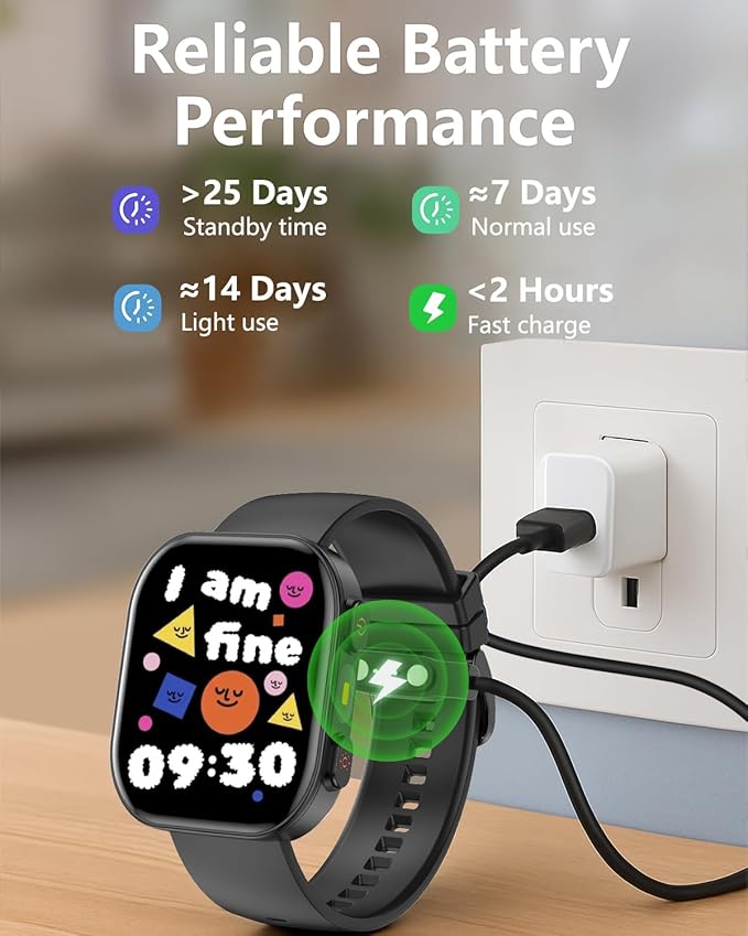 MorePro Smart Watch for Kids No App No Phone Required, Fitness Tracker Watch for Kids with Heart Rate, Blood Oxygen, Sleep Monitor, Pedometer, Puzzle Games, Music, Audio Stories Boys Girls 4-12 Black