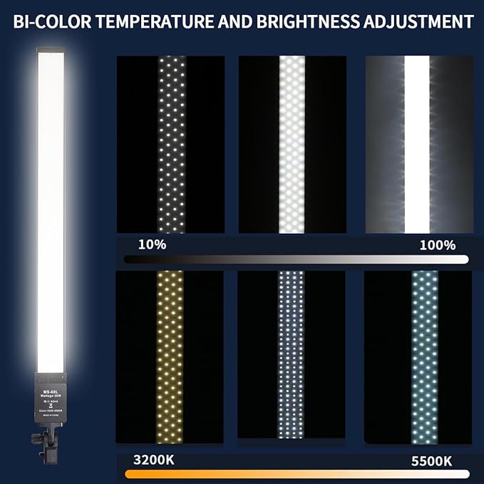 LED Photography Light Kit for Studio Portrait Photography, Live Streaming, YouTube Video Shooting, Tattooing, Eyebrow Tattooing, Eyelash Beauty, Beauty Lighting