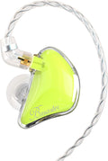 BASN Bmaster Noise Isolating in Ear Monitor Earphones, 1BA+2DD Hybrid Balanced Armature Driver IEM Headphones with Two Detachable MMCX Cables (Yellow)