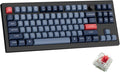 Keychron V3 Max TKL Wireless Mechanical Keyboard, QMK/VIA RGB Bluetooth/2.4 GHz/Wired, 87 Keys Hot-Swappable with Gateron Red Switch, Compatible with Mac Windows Linux