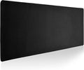 Reniteco Large Gaming Mouse Pad with Durable Stitched Edges, Non-Slip Rubber Base, Big Computer Keyboard Mouse Mat Desk Pad for Home Office Gaming Work, 31.5"x11.8"x0.08", Black
