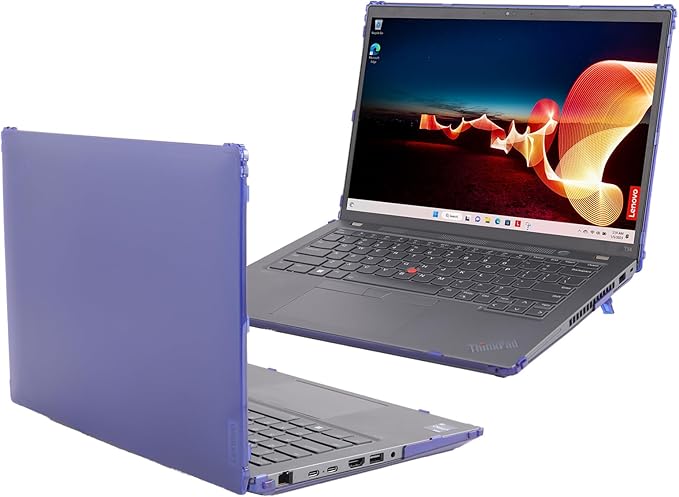 mCover Hard Case ONLY Compatible for 2023-2024 14" Lenovo ThinkPad T14 Gen 3 / Gen 4 Windows Notebook PC (with 180° Hinge, NOT Fitting Any Other Lenovo Models) - Blue