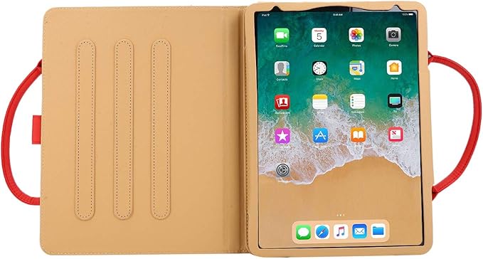 Handbag Case for iPad Pro 11" (2018-2025) & iPad Air 11 2024 2025/Air 10.9", Techcircle Cute Bowknot Pocket Wallet Folio Stand PU Leather Carrying Case, Auto Sleep/Wake, Red