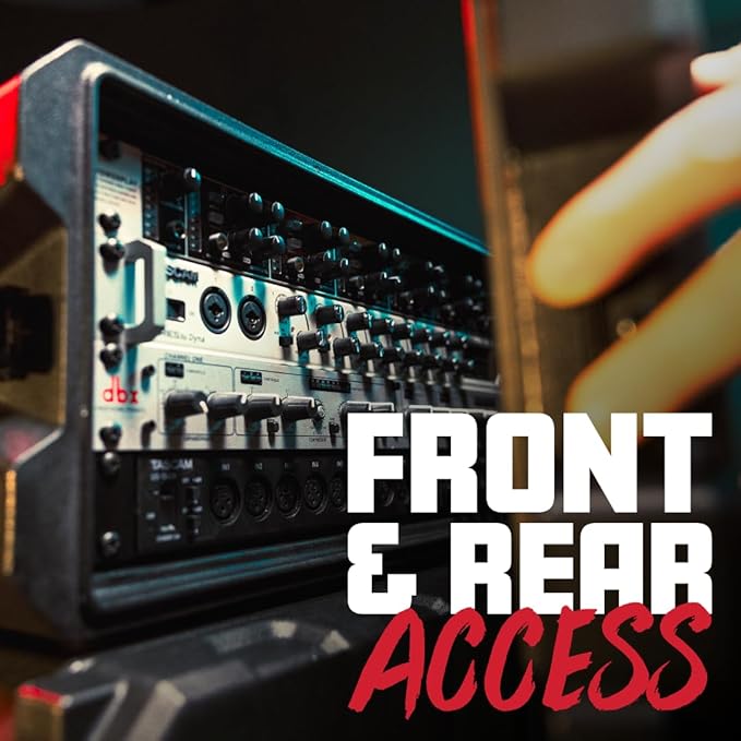 Gator Cases Pro Series 4U Rack Case with Shallow 13" Depth, Roto Molded Made in USA (G-PRO-4U-13)