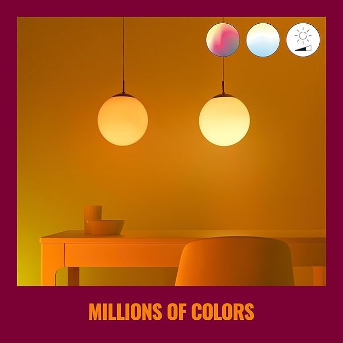 WiZ Connected 120W PAR38 Color LED Smart Bulb - Pack of 6 - E26 - Indoor/Outdoor - Connects to Wi-Fi - Control with Voice or App - Works with Google Home, Alexa & Siri