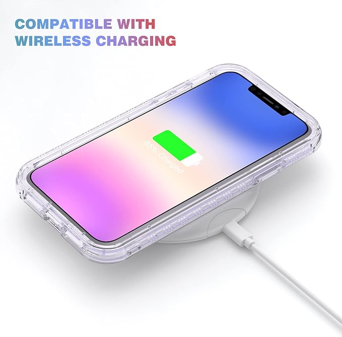Diaclara Compatible with iPhone 11 Case, Full Body Rugged with Built-in Touch Sensitive Anti-Scratch Screen Protector, Soft TPU Bumper Case Clear Compatible with iPhone 11 6.1" (Crystal Clear)