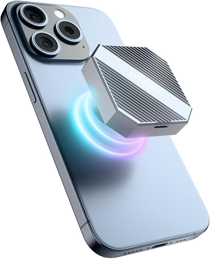 Mini M.2 Enclosure, Magnetic 2230 M.2 Enclosure Heat Sink for iPhone 15 Pro Max ProRes,10Gbps Speed,Supports M Keys NVME SSD