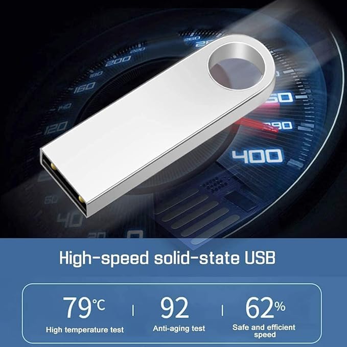Generic 256GB 2-Pack, High-Speed USB Flash Drive - Bundle for Extra Storage Value, Compatible with Phones, Tablets, Laptops (2 Pack Metal USB Sliver, 256GB)