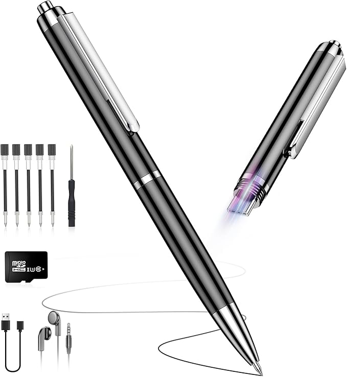 72GB Digital Voice Recorder with USB Type-C Plug, Portable OTG File Transfer Recording Device, Voice Active Recorder with One-Touch Start, Portable Audio Recorder for Meeting, Interviews, Class, Work
