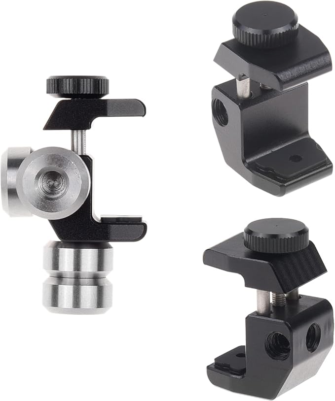 Camkix Smartphone Gimbal Counterweight Set - 1X Counterbalance Clip Mount, 4X Stabilizer Screws - Compatible with DJI Osmo Mobile 1/2, Zhiyun Smooth 4, Zhiyun Smooth Q, Feiyu Vimble 2, Evo Shift