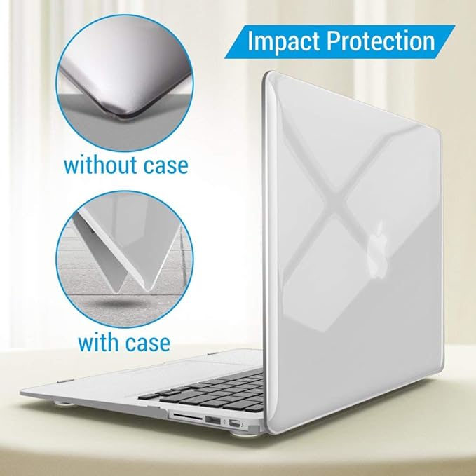 IBENZER Compatible with MacBook Air 11 Inch Case Model A1370 A1465, Soft Touch Plastic Hard Shell Case Bundle with Keyboard Cover for Mac Air 11, Crystal Clear, A11CYCL+1