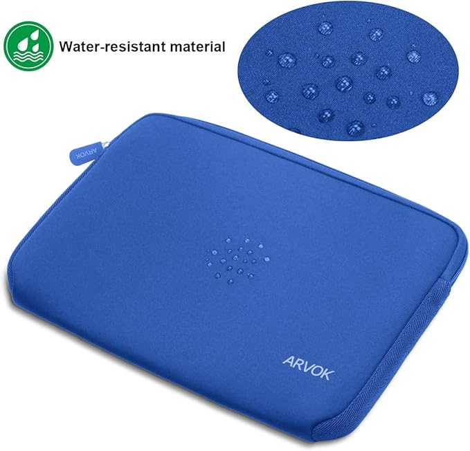 Arvok 17-17.3 Inch Laptop Sleeve Multi-Color & Size Choices Case/Water-Resistant Neoprene Notebook Computer Pocket Tablet Briefcase Carrying Bag/Pouch Skin Cover for HP/Dell/Lenovo/Asus/Acer Dark Blue