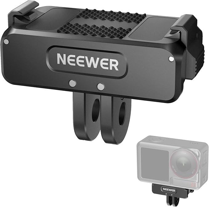 NEEWER Magnetic Mount Adapter Compatible with DJI Osmo 360 / Action 5 Pro/4/3, Upgraded Metal Quick Release Action Camera Mount Vlogging Accessories with 1/4" Tripod Thread, AC011