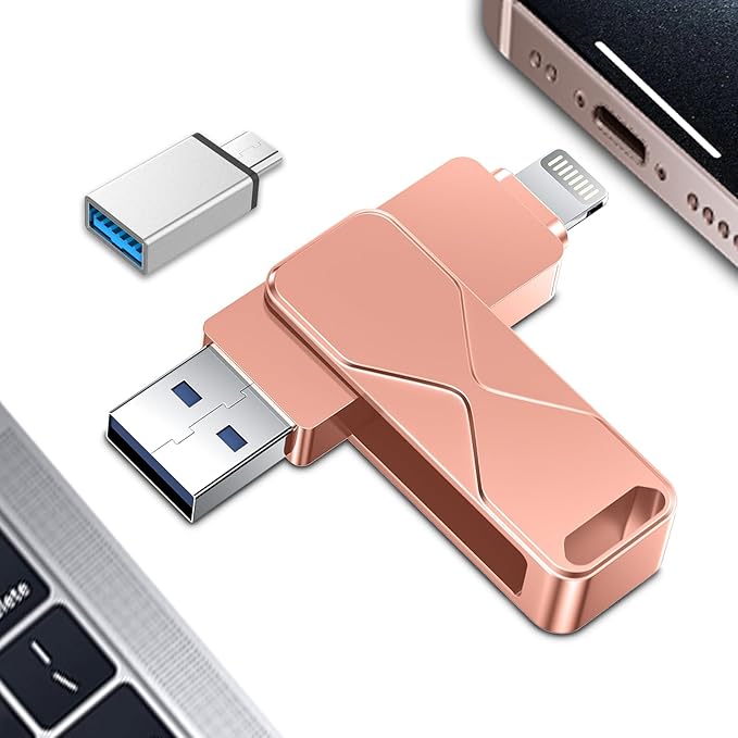 512GB USB Flash Drive High-Speed Thumb Drive- Portable Jump Drive for Data Storage, Backup, and File Transfer for PC Laptop Desktop (Rose, 512)