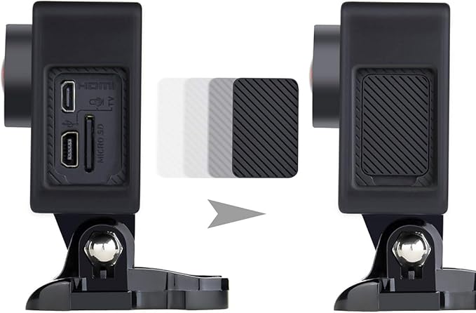 GEPULY Frame Mount Protective Housing Case with Bracket Accessories and Lens Cap for GoPro Hero 3, Hero3+, Hero 4 Black Silver Cameras