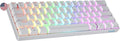 Geeky GK61 SE 60% | Mechanical Gaming Keyboard | 61 Keys Multi Color RGB LED Backlit for PC/Mac Gamer | ANSI US American Layout (White, Mechanical Black)