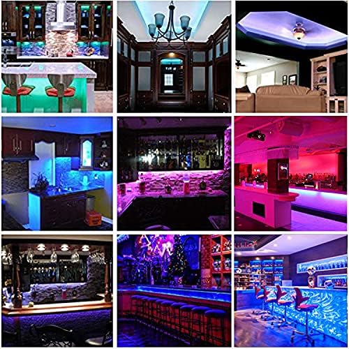 WS2812B LED Strip Individual Addressable Light SMD 30Pixels/m 5050 RGB Pixel Strip DC5V (16.4FT 150LEDS Waterproof IP65, White PCB)