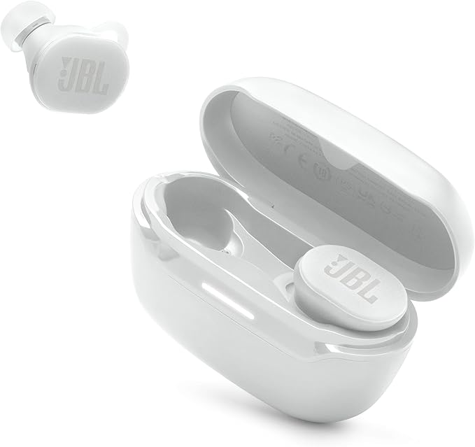 JBL Endurance Race 2 - Waterproof (IP68) Sports True Wireless Earbuds with 4 mics for Crisp, Clear Calls, JBL Pure Bass Sound, 48Hrs of Playback, Plus Speed Charging & Active Noise Cancelling (White)