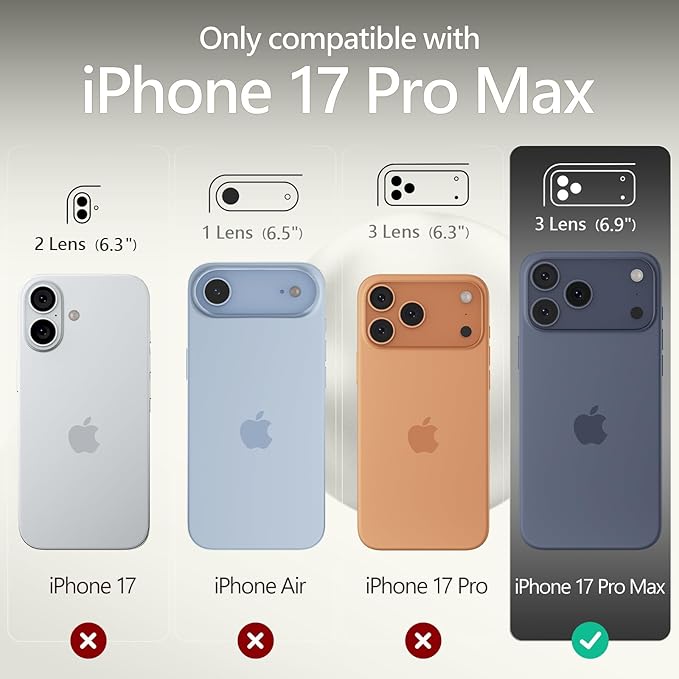 FireNova Magnetic for iPhone 17 Pro Max Case, Compatible with MagSafe, [Integrated Silicone Camera Control Button] [Camera Protection] Anti-Scratch Microfiber Lining Phone Case, 6.9", Stone