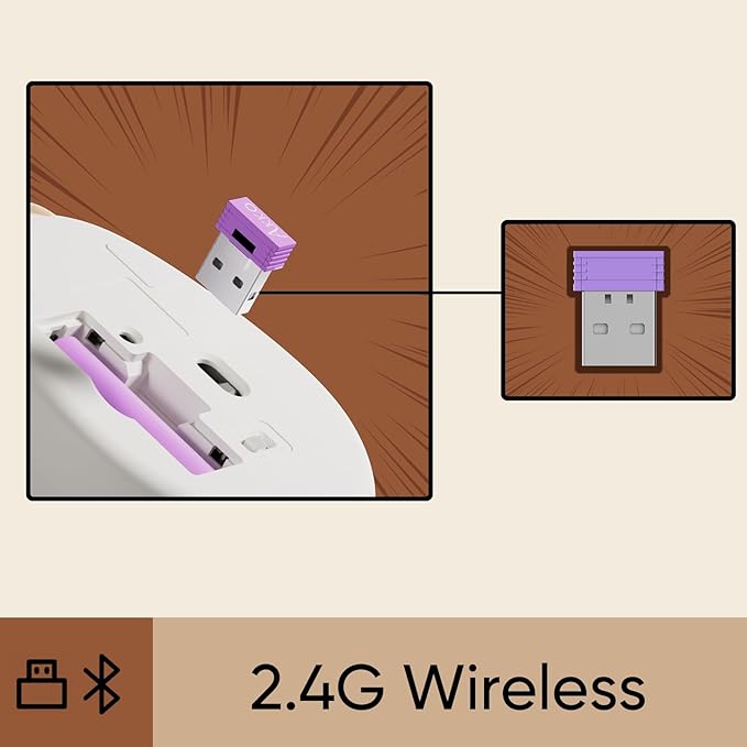 Akko Cat Theme Wireless Gaming Mouse Fortune Cat, Tri-Mode Mouse BT3.0/BT5.0/2.4G, Cute Optical Cordless Cartoon Mice for Computer/Laptop/Desktop/PC, Compatible with Mac/Win
