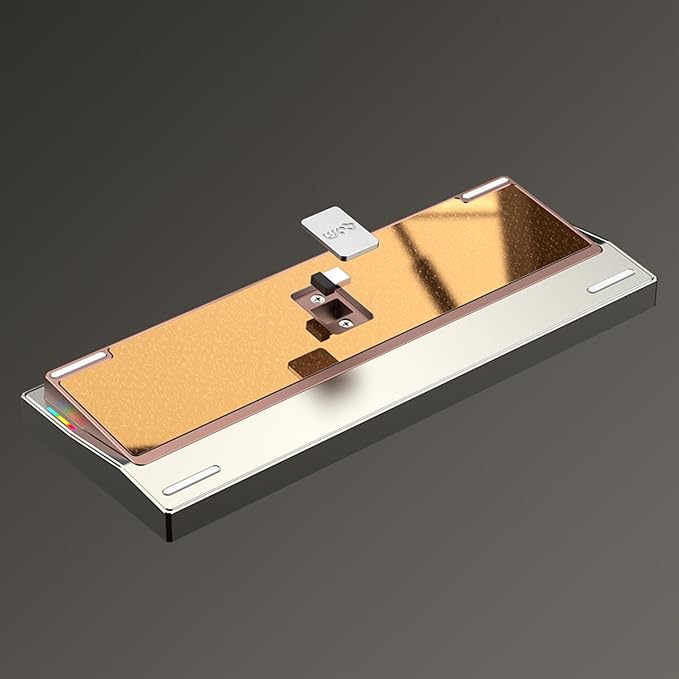 KEEBMONKEY WOBKEY Crush 80 Reboot CNC Aluminum 5-Second Quick-Release Triple-Mode Connectivity Mechanical Keyboard with Superior Acoustics (Pro Yellow)