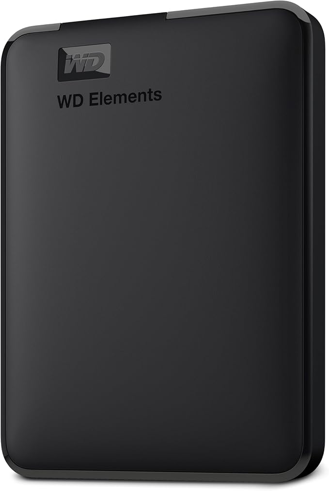 Western Digital WD 1TB Elements Portable External Hard Drive for Windows, USB 3.2 Gen 1/USB 3.0 for PC & Mac, Plug and Play Ready - WDBUZG0010BBK-WESN