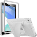 Soke Case for iPad 6th/5th Generation 9.7 Inch 2018/2017,with Built-in Screen Protector and Kickstand, Rugged Full-Body Heavy Duty Protective Cover for Apple iPad Air 2 /Pro 9.7 - Light Gray