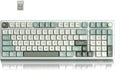 RK ROYAL KLUDGE R98 Pro Wireless Mechanical Keyboard, Creamy Bluetooth/2.4GHz/Wired RGB Gaming Keyboard with Number Pad and Knob, MDA Profile PBT Keycaps, Gasket Hot Swappable Tactile Switch, Green