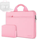 Hseok 13 14 inch Laptop Case Sleeve with Small Case,TSA Computer Handbag Compatible with MacBook Neo/Pro 14 M5/M4/M3/M2/M1,All Models 13.3" MacBook Air/Pro,XPS 13/14,Most 13-14 Notebooks,Pink