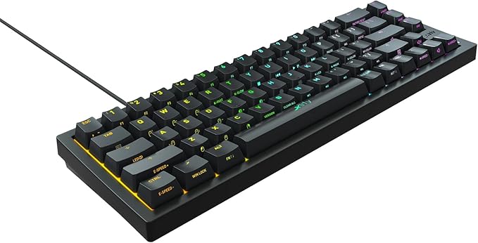 Xtrfy K5 Compact Gaming Keyboard RGB Wired US Layout (Black)
